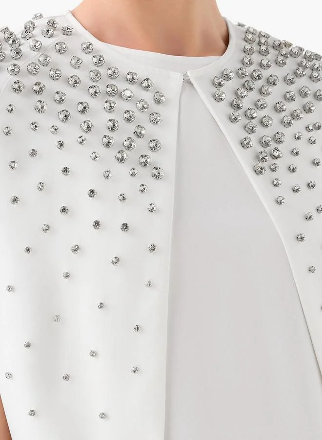 ايكونيك Iconic Maxi Stone Embellished Cape